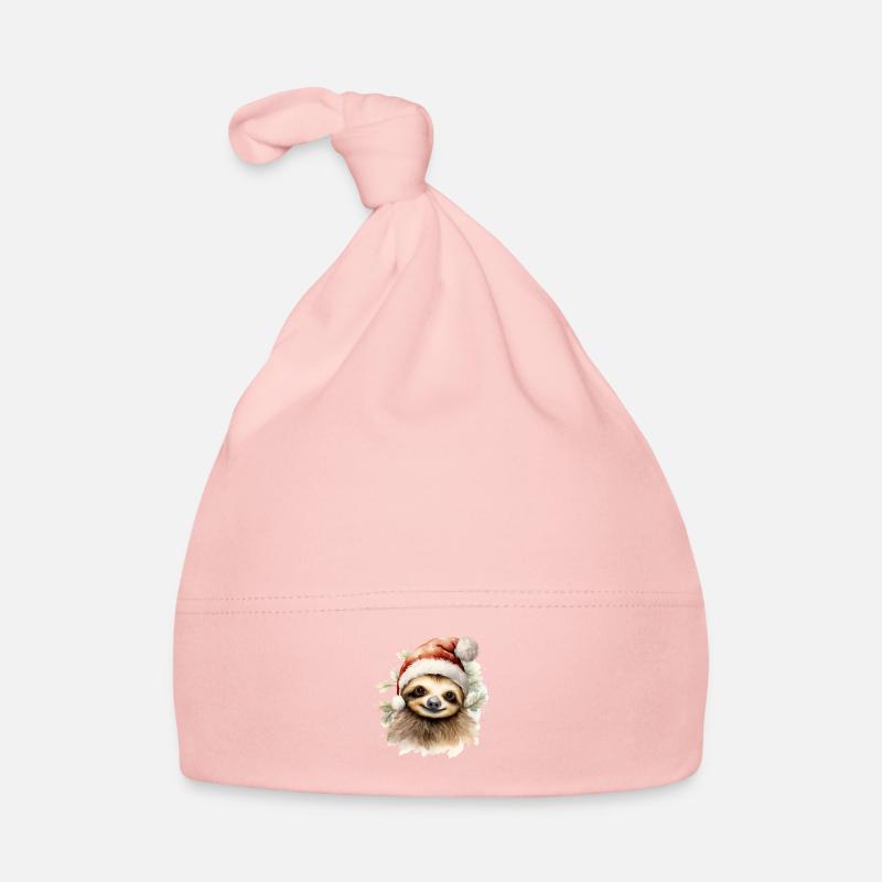 Faultier Weihnachten Baby Bio-Mütze