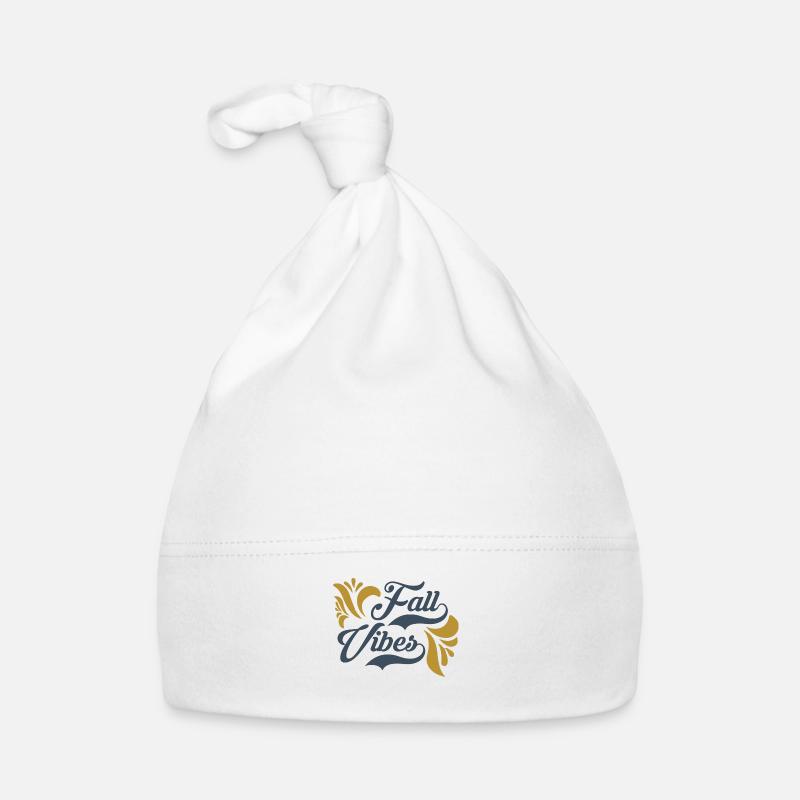 fall vibes - Baby Bio-Mütze - Weiß