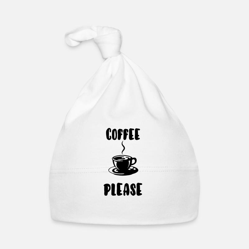 coffee please Organic Baby Cap