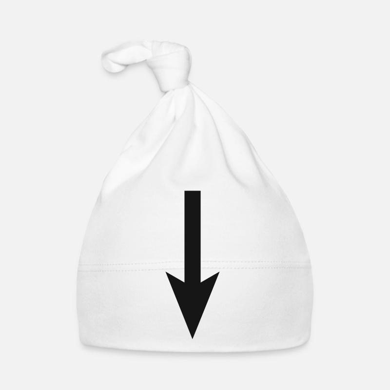 Down arrow Organic Baby Cap