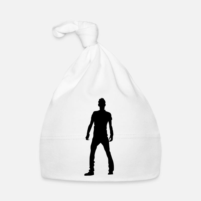 Man silhouette Silhouette vector design Bonnet bio Bébé
