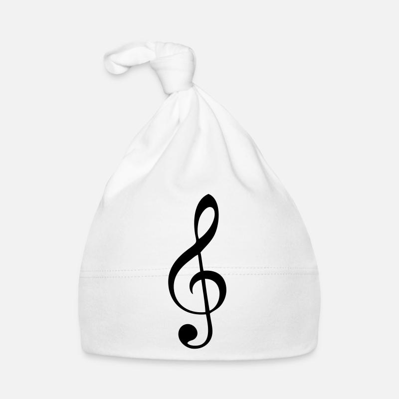 cle de sol note musique Bonnet bio Bébé