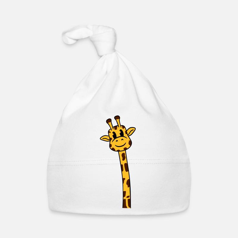 Funny Long Neck Giraffe Cool Cute Animals Organic Baby Cap