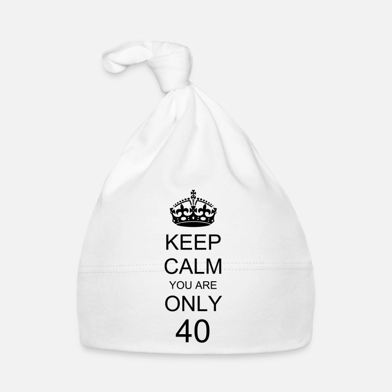 Keep calm 40 Baby Bio-Mütze