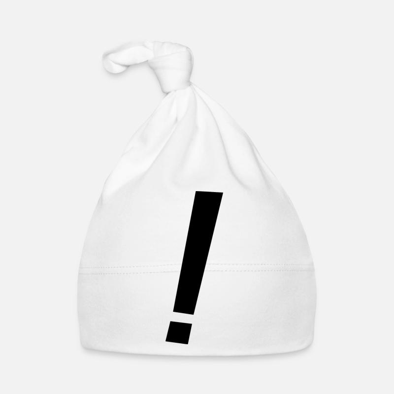 Anime Exclamation Mark - Warning - Horrified Organic Baby Cap