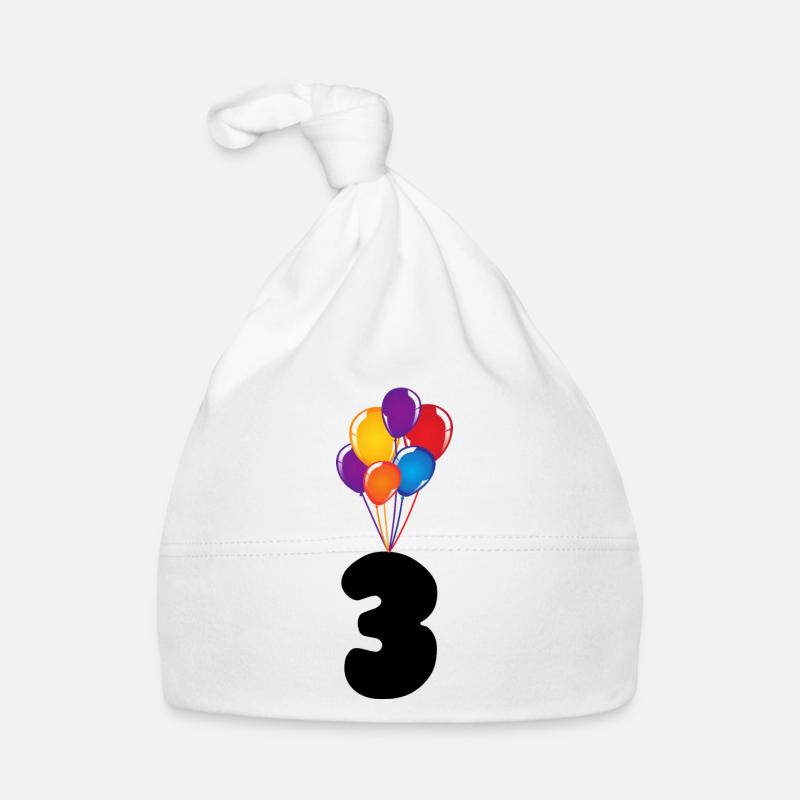 3rd anniversary Organic Baby Cap