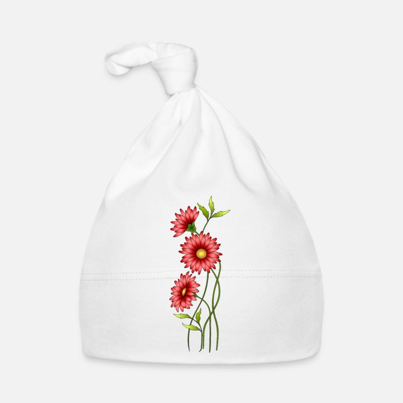 Blumen Baby Bio-Mütze