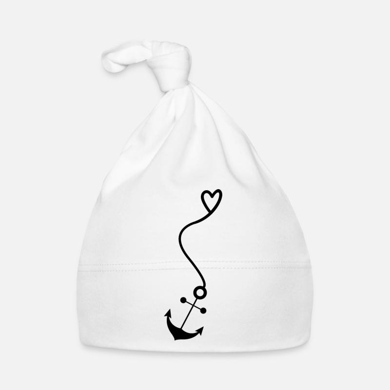 Anker mit Herz Baby Bio-Mütze
