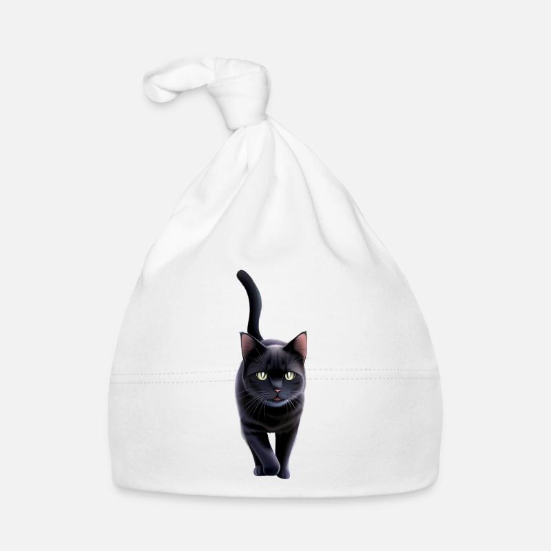Die Schwarze Katze Baby Bio-Mütze