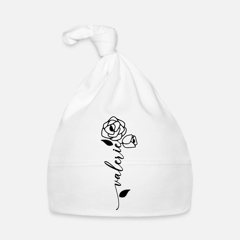 Valérie Nom Prénom Fleur Bonnet bio Bébé