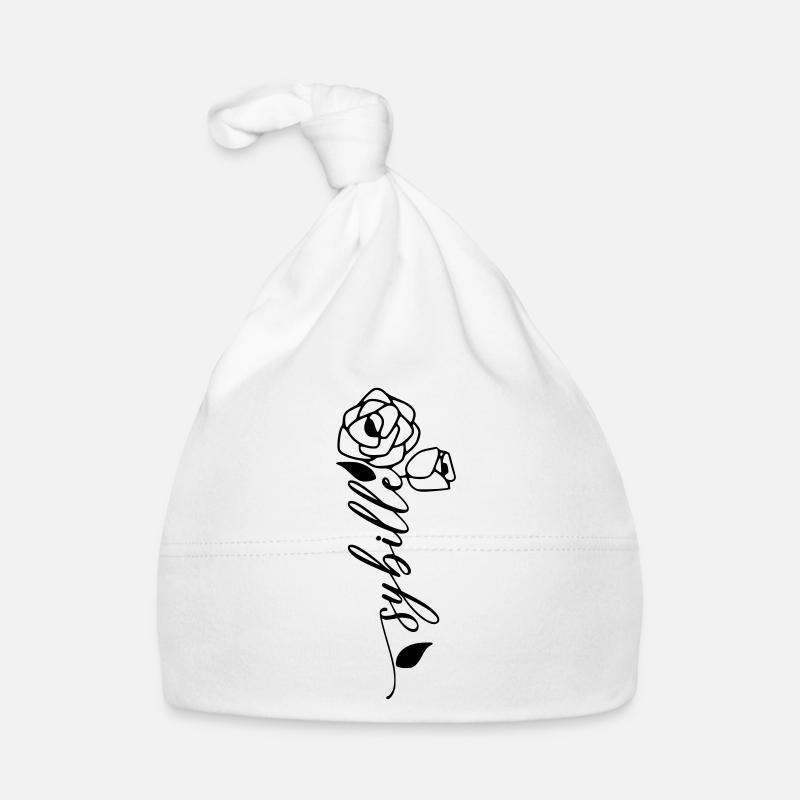 Sybille Nom Prénom Nom Fleur Bonnet bio Bébé