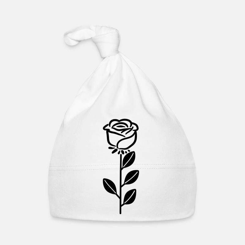 Fleur rose Bonnet bio Bébé