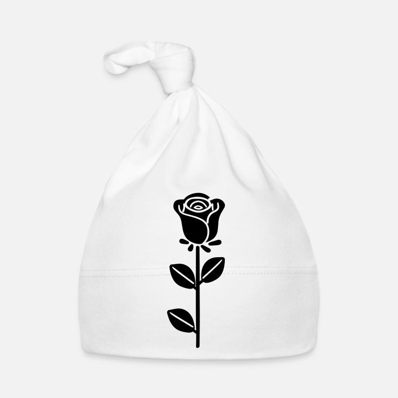 Fleur rose Bonnet bio Bébé