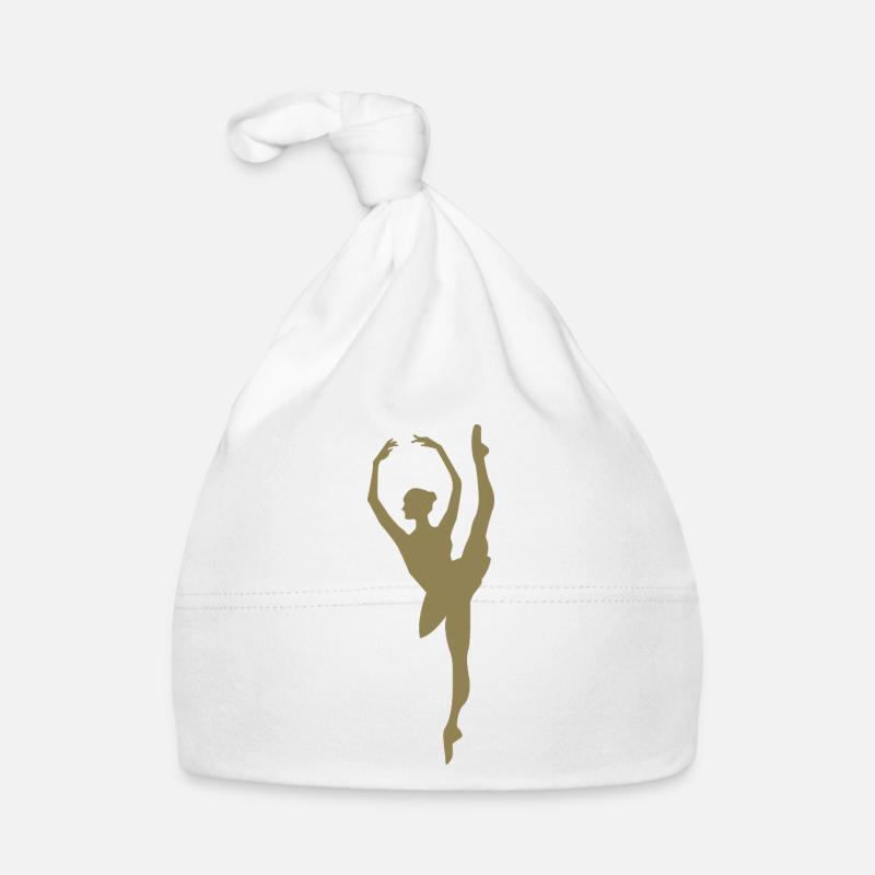Silhouette de danseuse de ballet minimaliste Bonnet bio Bébé