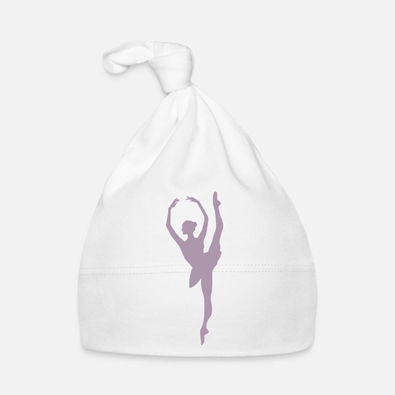 Silhouette de danseuse de ballet minimaliste Bonnet bio Bébé