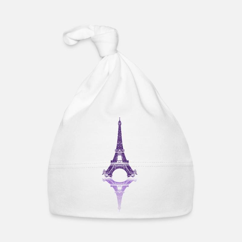 Pariser Spiegel Eiffelturm Baby Bio-Mütze