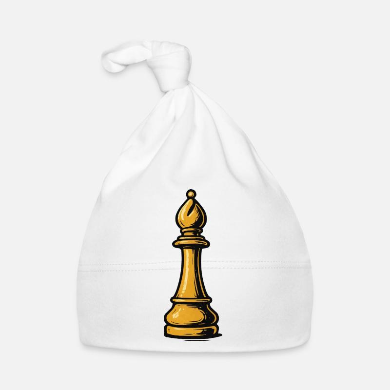 Icône d’échecs de l’évêque d’or Bonnet bio Bébé