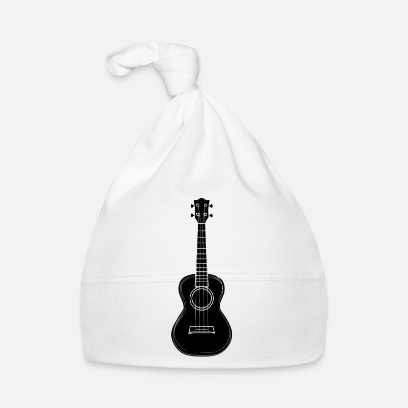 Ukulele Sketch Organic Baby Cap