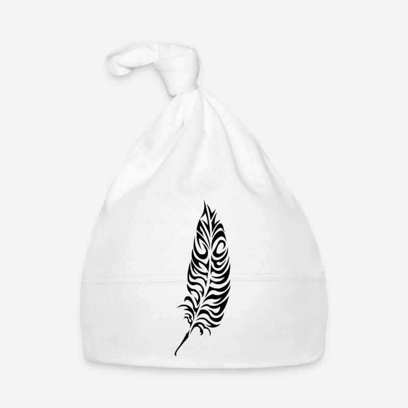 Feather-2 - Baby Bio-Mütze - Weiß