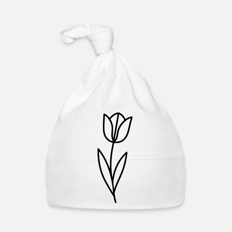 Aperçu printanier des fleurs de tulipe Bonnet bio Bébé