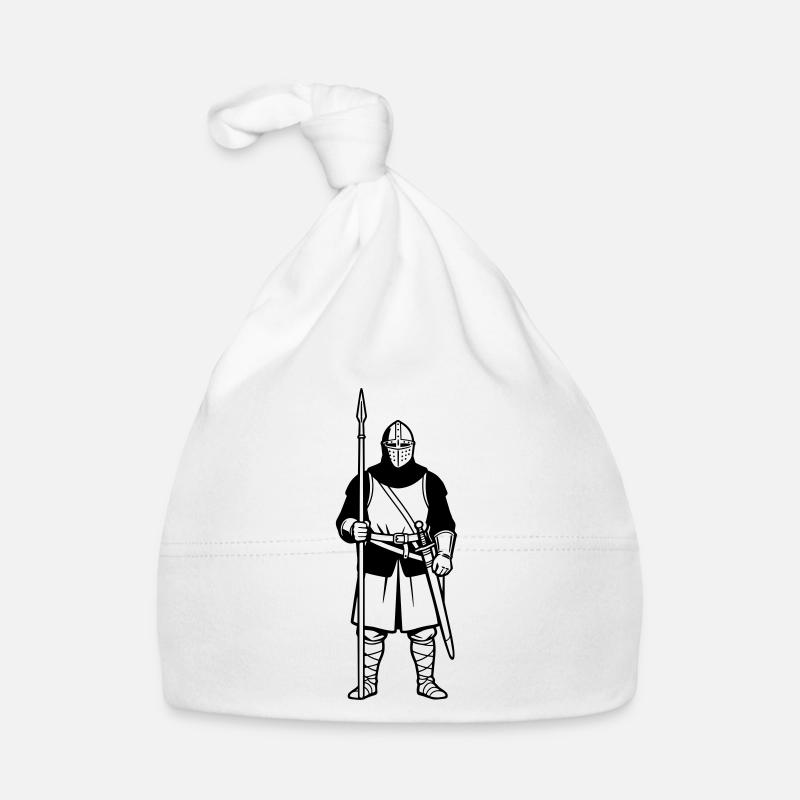 Ritter mit Lanze Baby Bio-Mütze