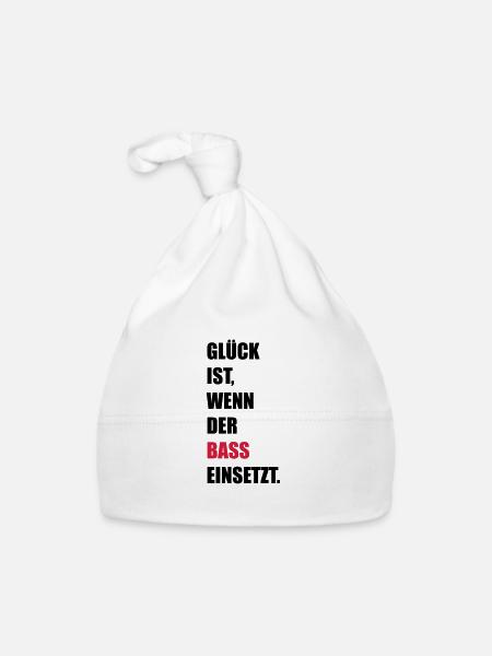 Bass - Baby Bio-Mütze - Weiß - Vorne