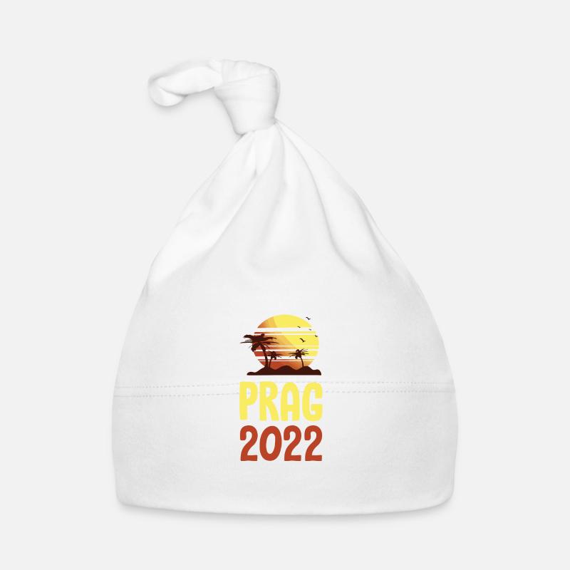Prag 2022 Palmen Baby Bio-Mütze