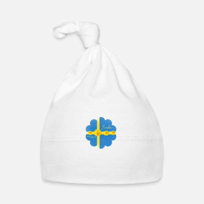 Suède Fleurs Solstice d’été Bonnet bio Bébé