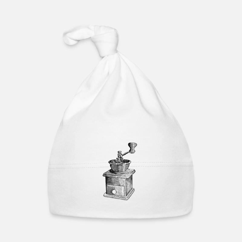 Coffee grinder design Organic Baby Cap
