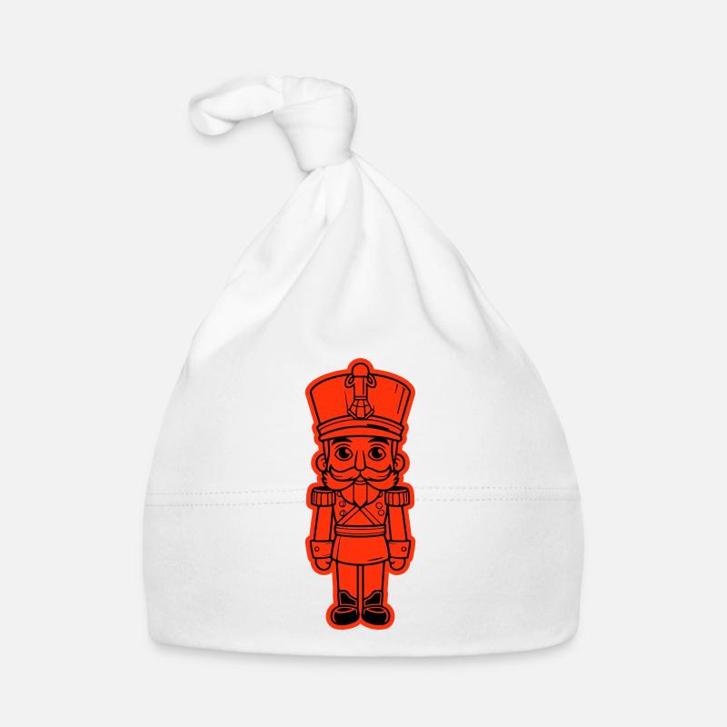 Nutcracker Christmas Icon Organic Baby Cap