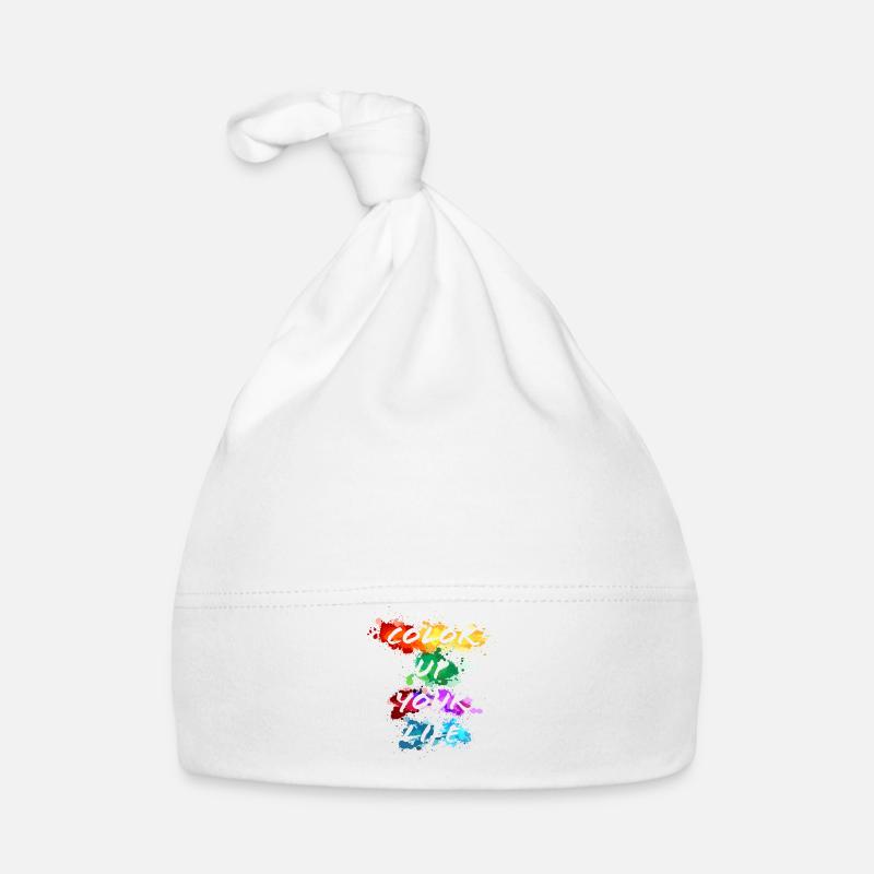 Colorez votre vie - devise Bonnet bio Bébé