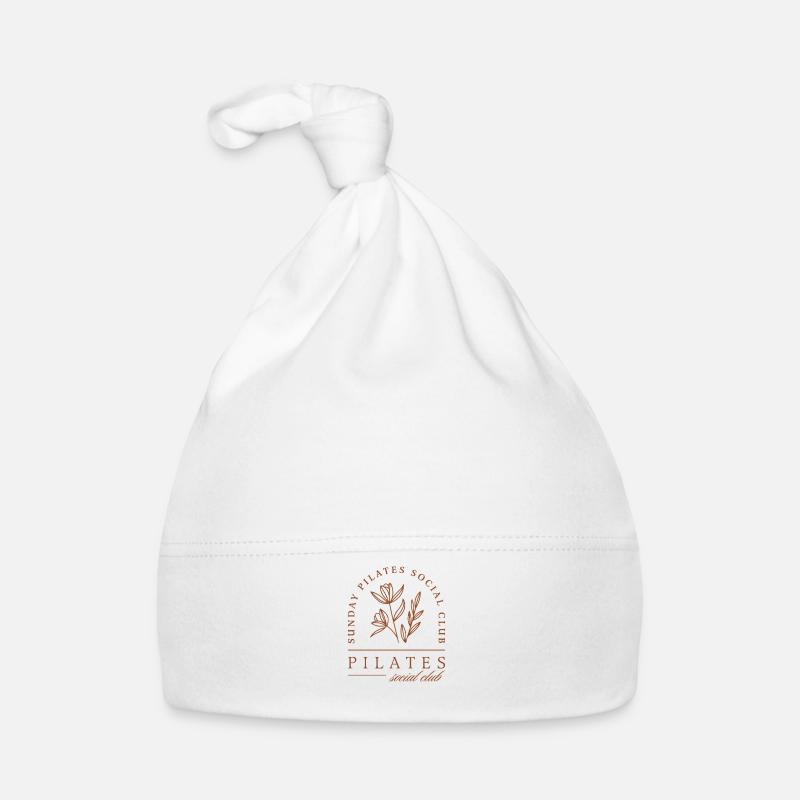 Pilates Club Studio Class Mädchen Boho-Ästhetik Baby Bio-Mütze