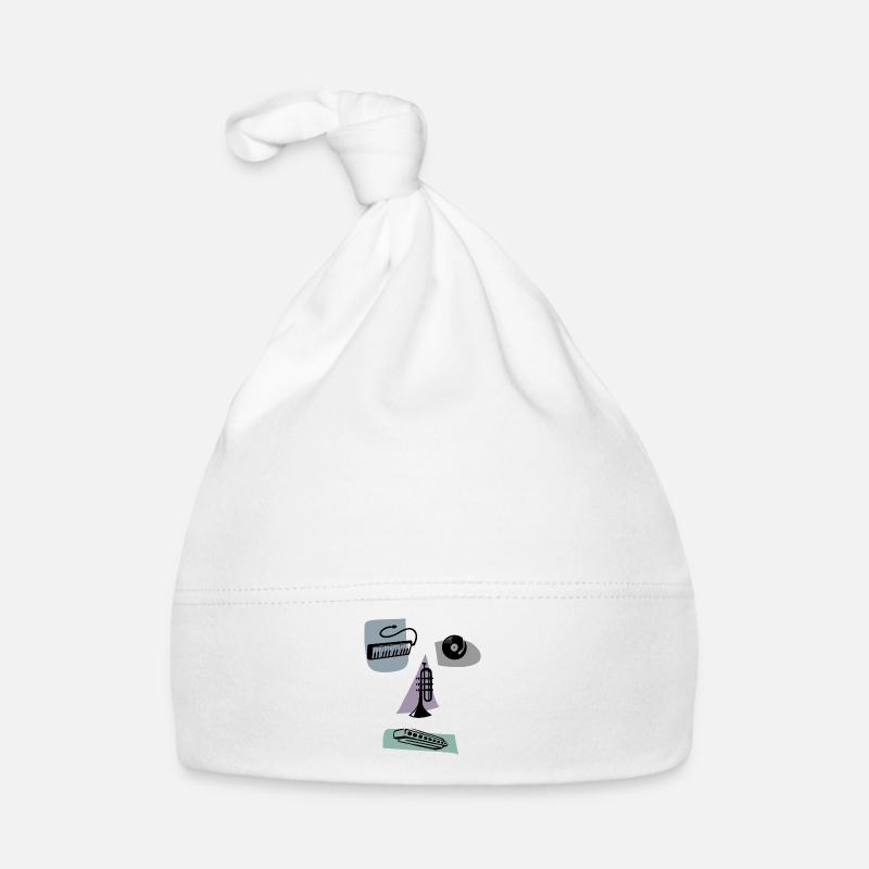 musical face Organic Baby Cap