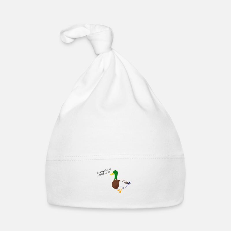 It is what it is Duck Organic Baby Cap