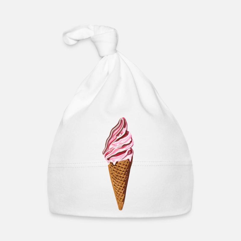 Eiswaffel Baby Bio-Mütze