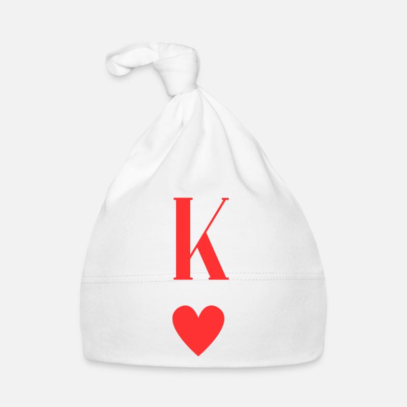K Coeur Monogramme Graphique Bonnet bio Bébé