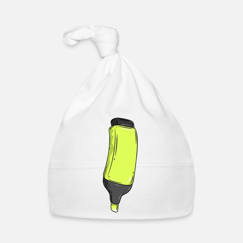 Highlighter Illustration Organic Baby Cap