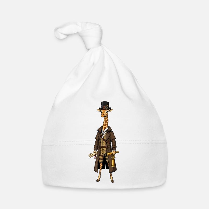 Giraffe Explorer Steampunk Chic Zylinder Baby Bio-Mütze