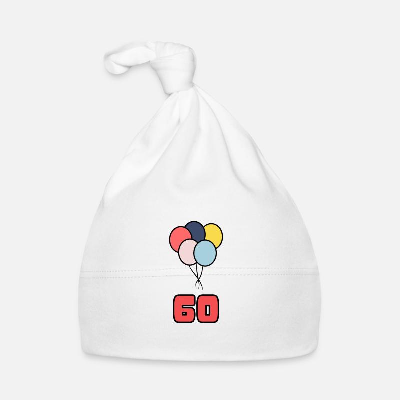 60. 60 ANS. 60e ANNIVERSAIRE. ANNIVERSAIRE 60 ANS. Bonnet bio Bébé