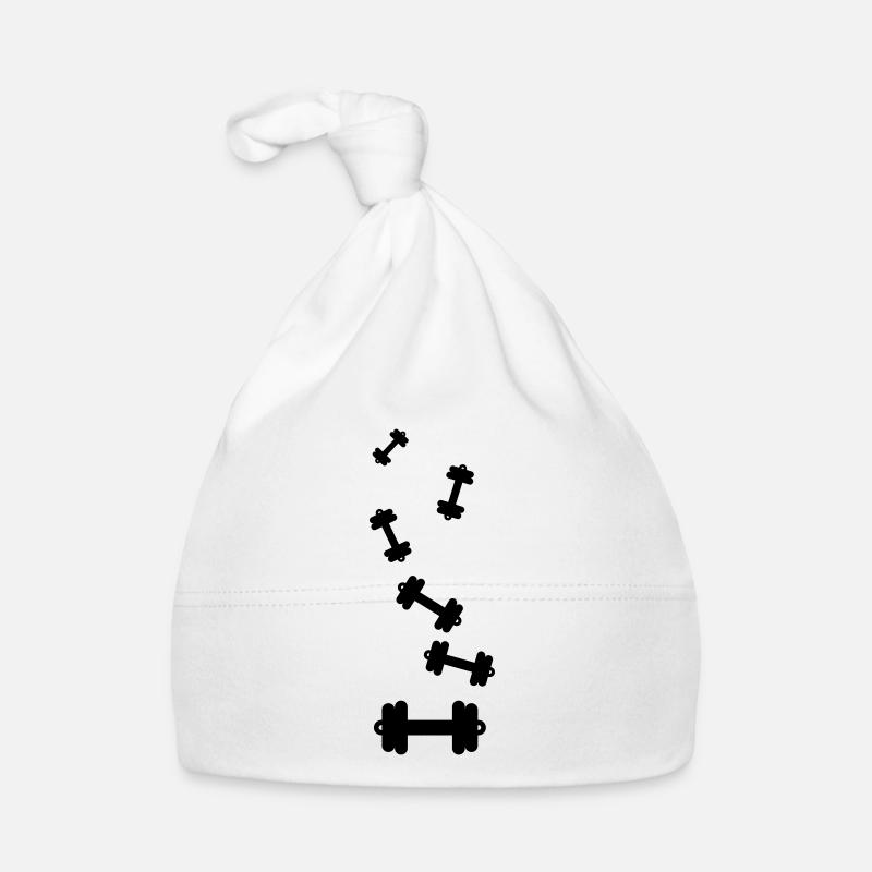 Hantel gewichte icon Baby Bio-Mütze