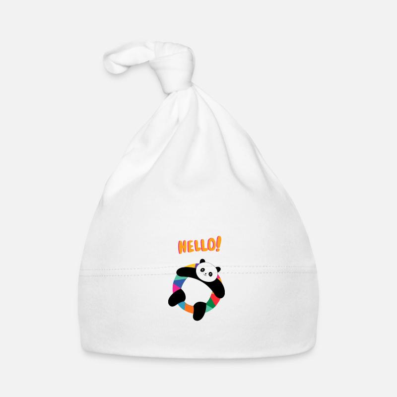 Chill Panda Says Hello - Gift Idea Organic Baby Cap
