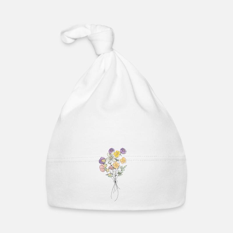 Bouquet de printemps Bonnet bio Bébé