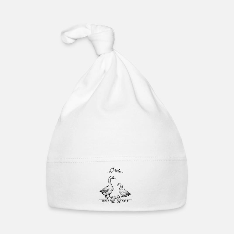 Biele Biele Biele - schwarz Baby Bio-Mütze