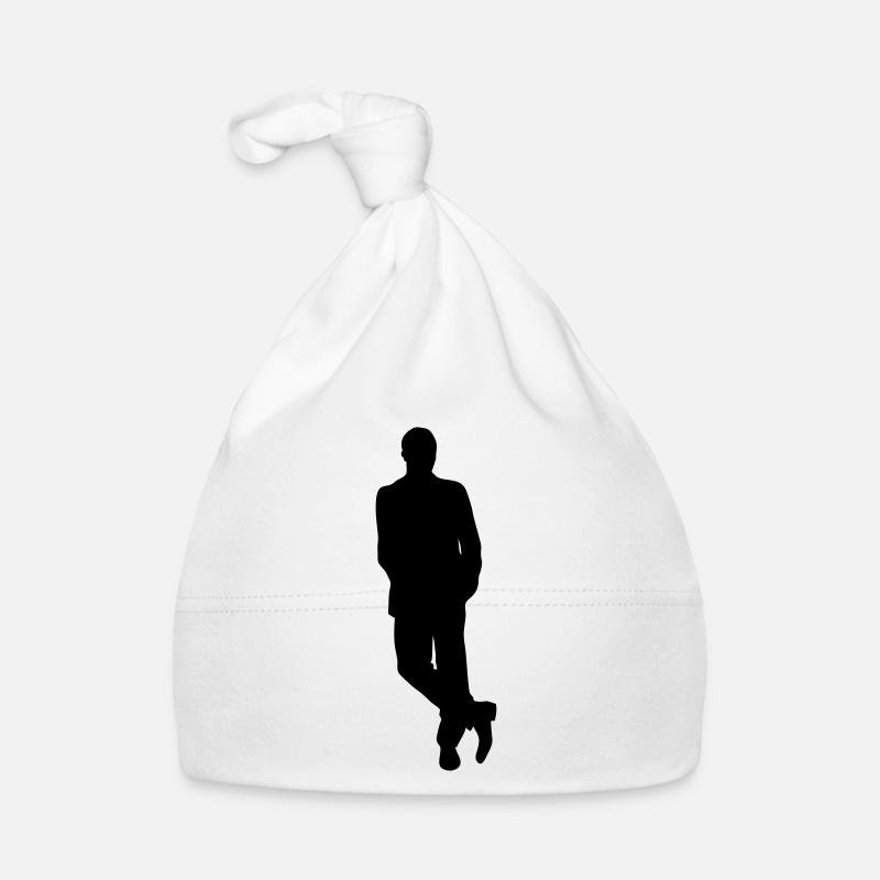 Man silhouette Silhouette vector design Bonnet bio Bébé