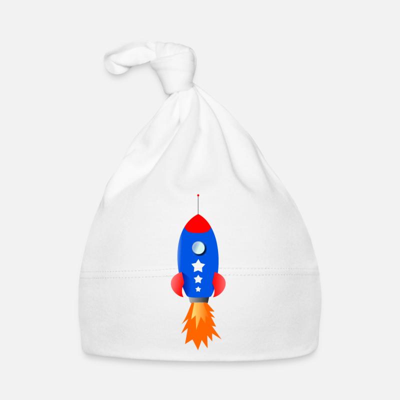 blaue Rakete Baby Bio-Mütze
