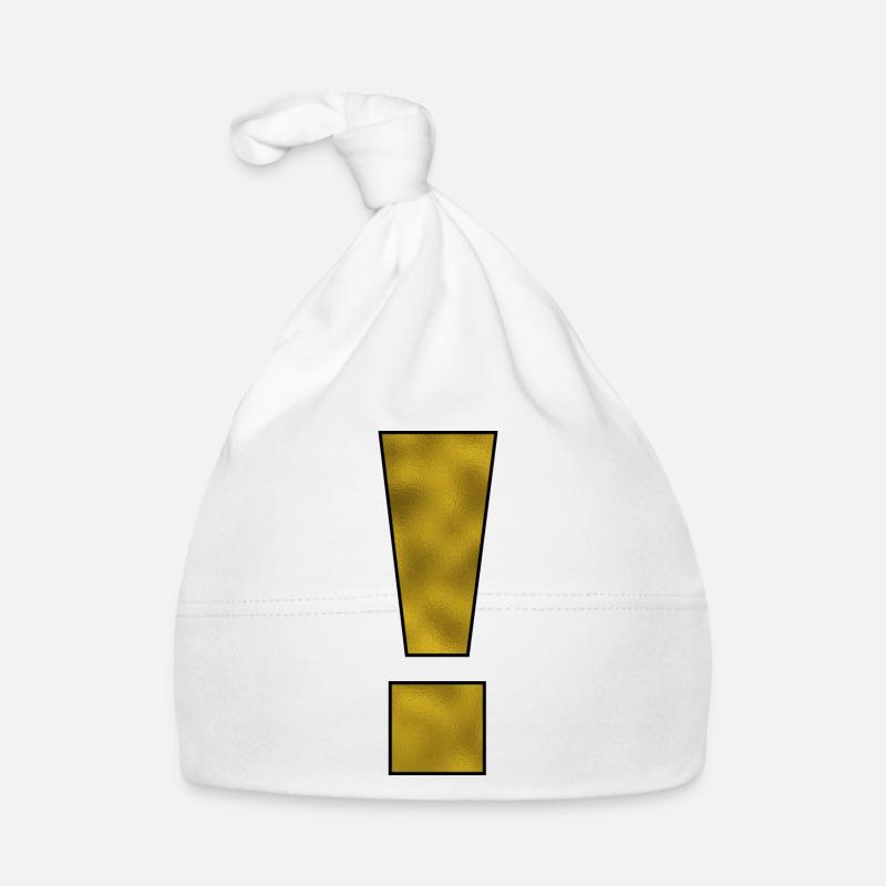 Point d’exclamation Ponctuation Or Bonnet bio Bébé