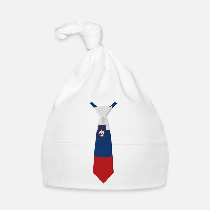 Cravate Slovénie – Conception du drapeau Bonnet bio Bébé