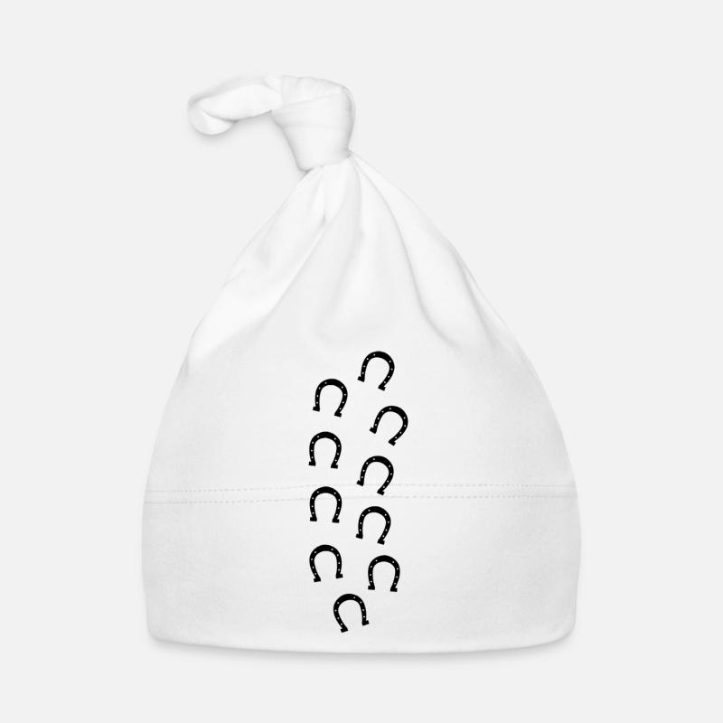 Horseshoe prints Organic Baby Cap