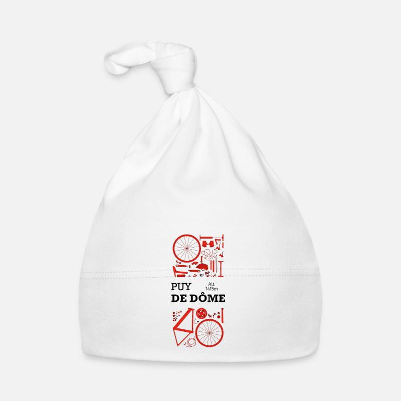 J'peux pas, j'ai vélo. Puy-de-Dôme. - Bonnet bio Bébé - blanc