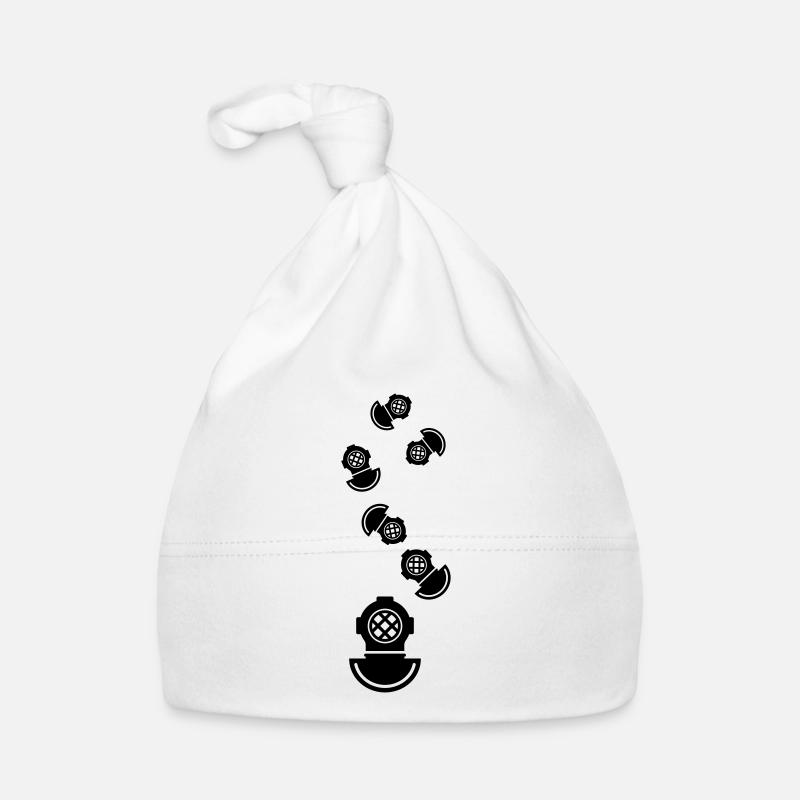 Diving helmet diving symbol Organic Baby Cap